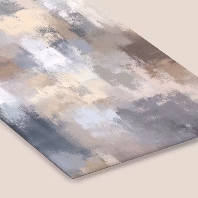 Penseelstreken - Schilderij - Beige fotolijst zwart zonder passe partout klein -zsfeer6