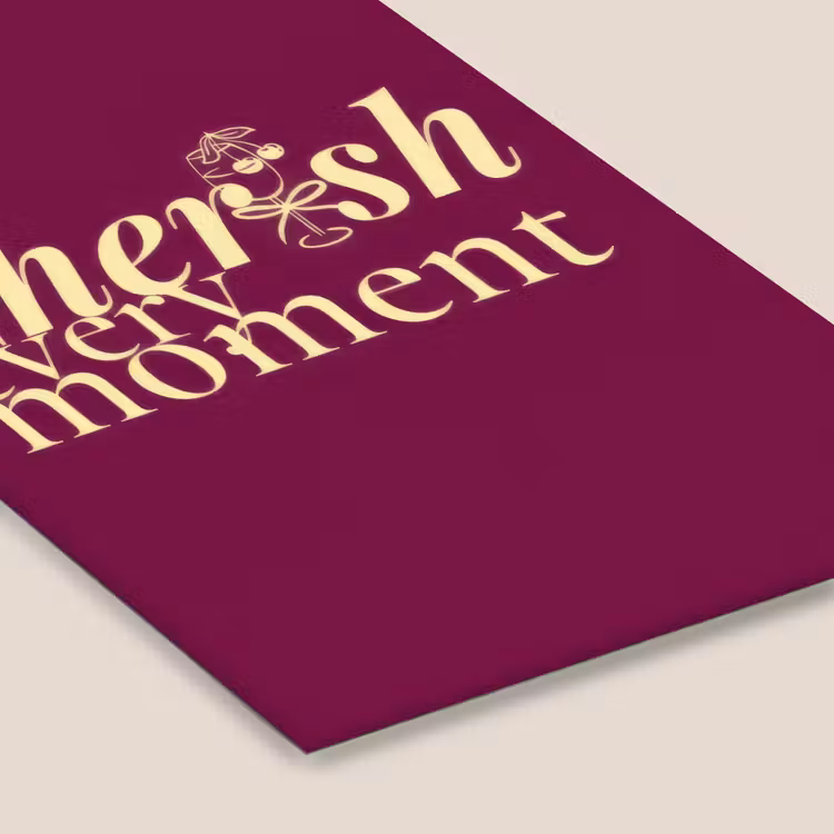 Cherish every moment - Cocktailglas - Bordeaux fotolijst zwart zonder passe partout klein -zsfeer6