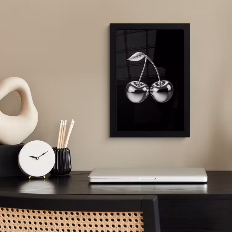 Kers - Luxueus - Metallic fotolijst zwart zonder passe partout klein -sfeer1