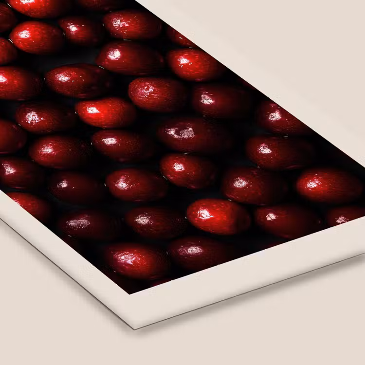 Kersen - Rood fotolijst zwart zonder passe partout klein -zsfeer6