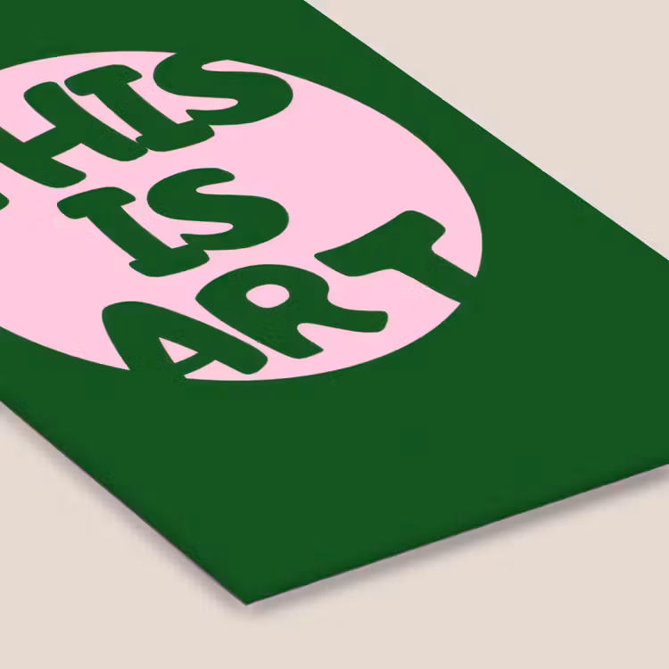 Cirkel - Roze - Tekst - Art fotolijst zwart zonder passe partout klein -zsfeer6