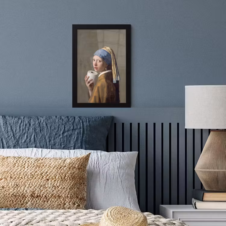 Klassiek - Humor - Kleurrijk fotolijst zwart zonder passe partout klein -sfeer3