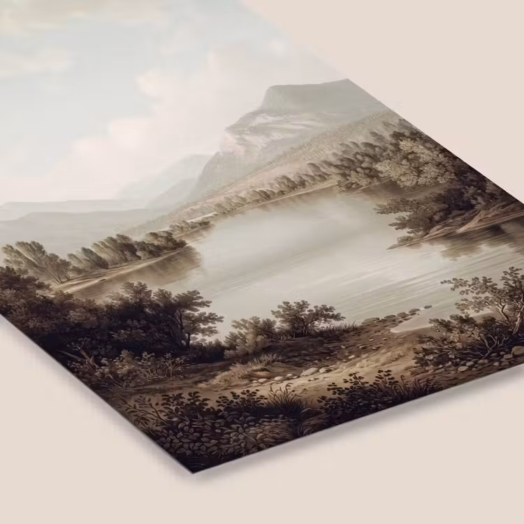 Klassiek - Landschap - Sereen fotolijst zwart zonder passe partout klein -zsfeer6