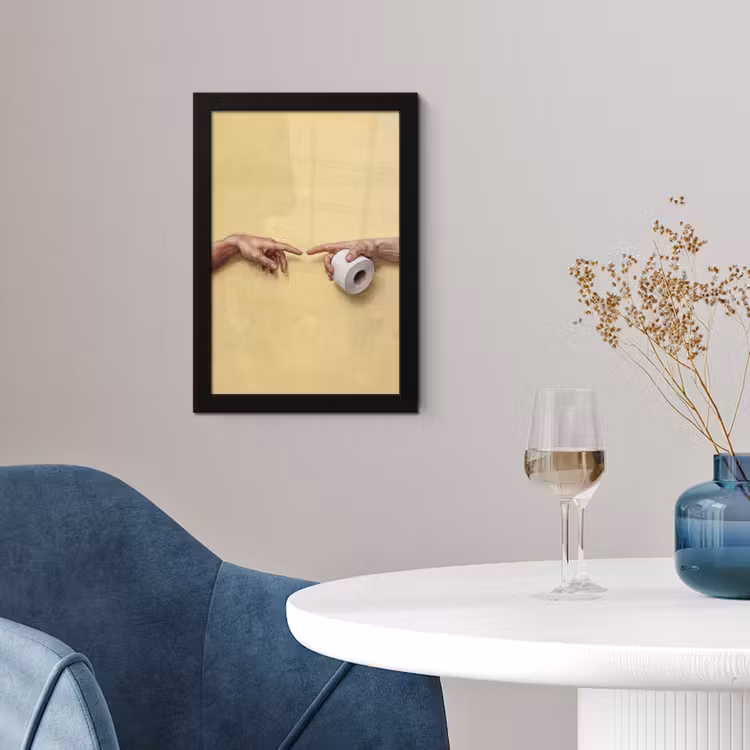 Klassiek - Kunst - Humor fotolijst zwart zonder passe partout klein -sfeer4