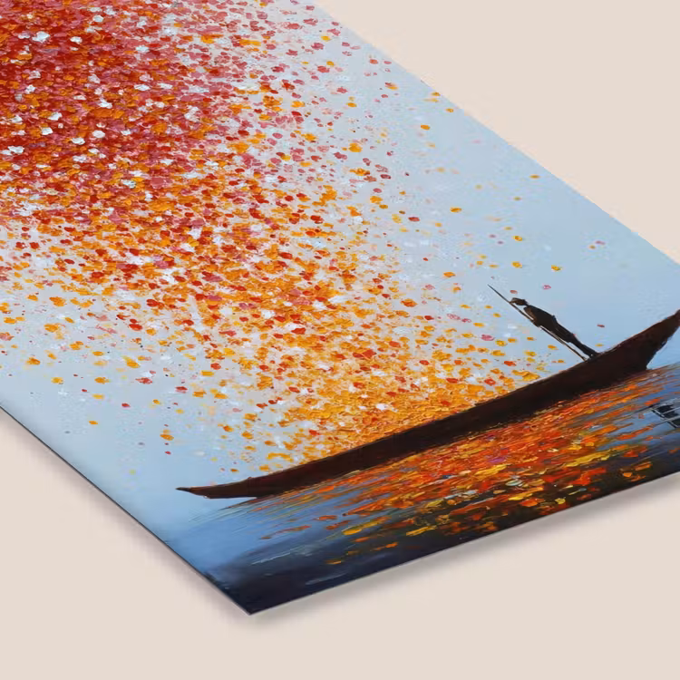 Wolk - Confetti - Boot - Wateroppervlakte fotolijst zwart zonder passe partout klein -zsfeer6