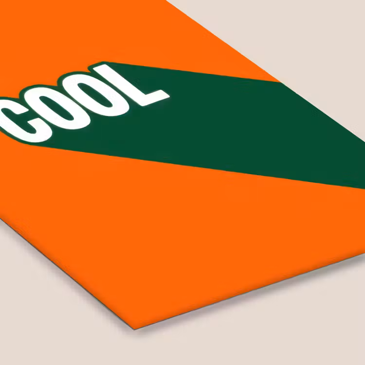 Cool - Oranje - Groen fotolijst zwart zonder passe partout klein -zsfeer6