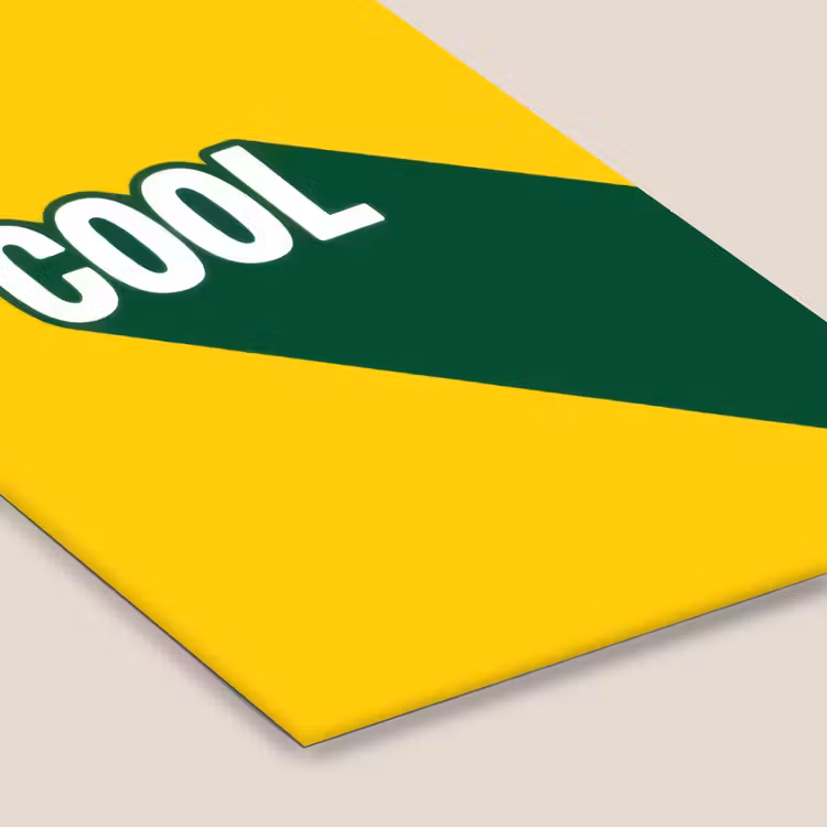 Cool - Geel - Groen fotolijst zwart zonder passe partout klein -zsfeer6
