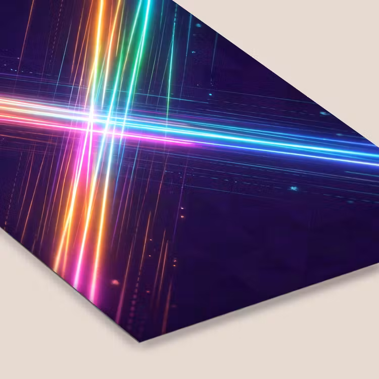 Kruisen - Lasterstralen - Neon fotolijst zwart zonder passe partout klein -zsfeer6