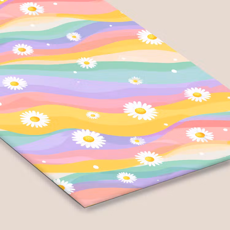 Madeliefjes - Kleurrijk - Pastel - Vrolijk fotolijst zwart zonder passe partout klein -zsfeer6