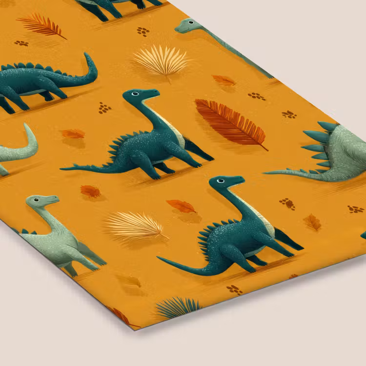 Dinosaurussen - Stekels - Herfstbladeren - Bruin fotolijst zwart zonder passe partout klein -zsfeer6