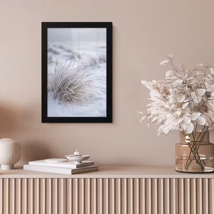Duinen - Sneeuw - Strand - Winter - Serene fotolijst zwart zonder passe partout klein -sfeer5