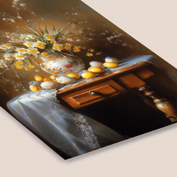 Paaseieren - Stilleven - Vaas fotolijst zwart zonder passe partout klein -zsfeer6