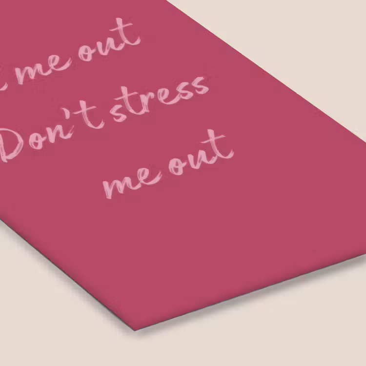 eat me out don't stress me out - Roze - Minimalistisch fotolijst zwart zonder passe partout klein -zsfeer6