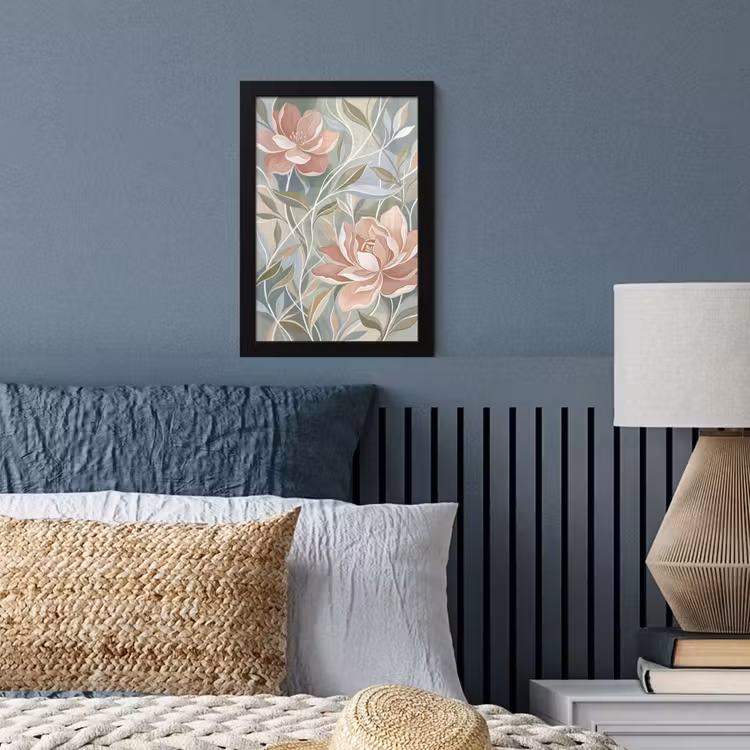 Elegant - Romantiek - Roze fotolijst zwart zonder passe partout klein -sfeer3