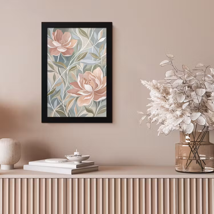 Elegant - Romantiek - Roze fotolijst zwart zonder passe partout klein -sfeer5