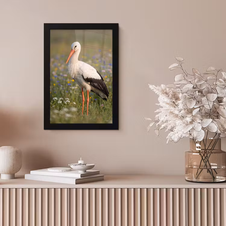 Ooienvaar - Bloemen - Weide - Kleurrijk fotolijst zwart zonder passe partout klein -sfeer5
