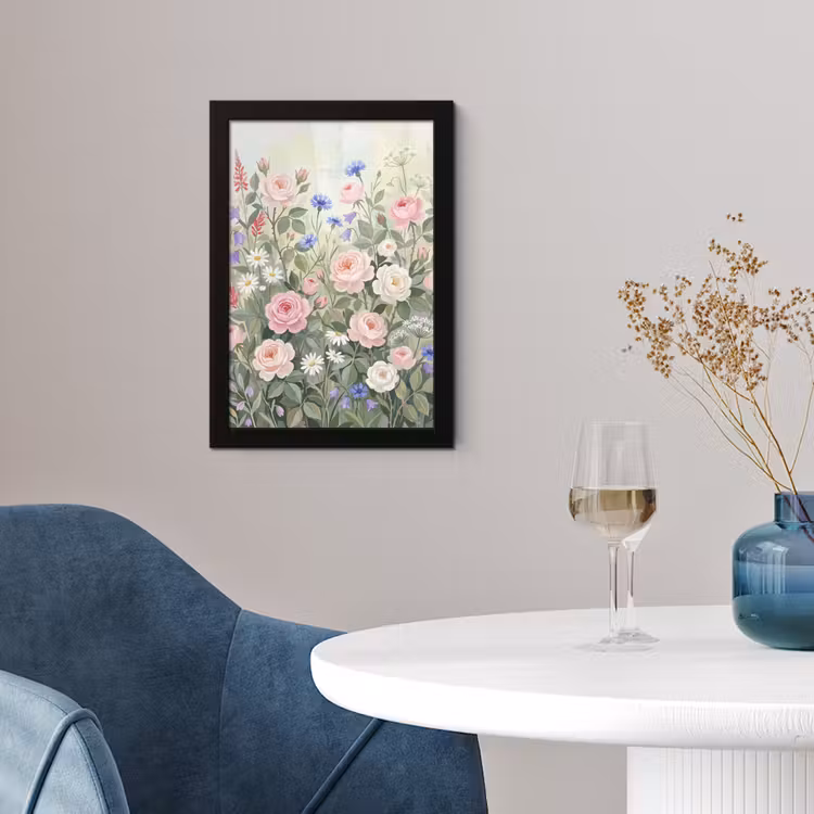 Bloemen - Tuin - Natuur - Kleurrijk fotolijst zwart zonder passe partout klein -sfeer4