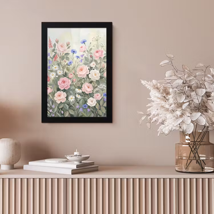 Bloemen - Tuin - Natuur - Kleurrijk fotolijst zwart zonder passe partout klein -sfeer5