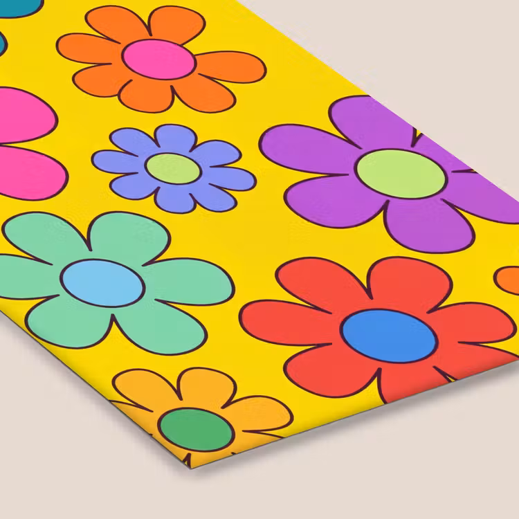 Bloemen - Illustratie - Kleurrijk fotolijst zwart zonder passe partout klein -zsfeer6