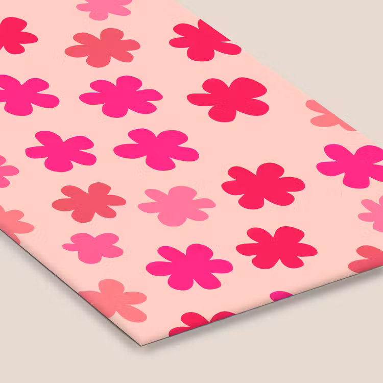Bloemen - Patroon - Roze fotolijst zwart zonder passe partout klein -zsfeer6