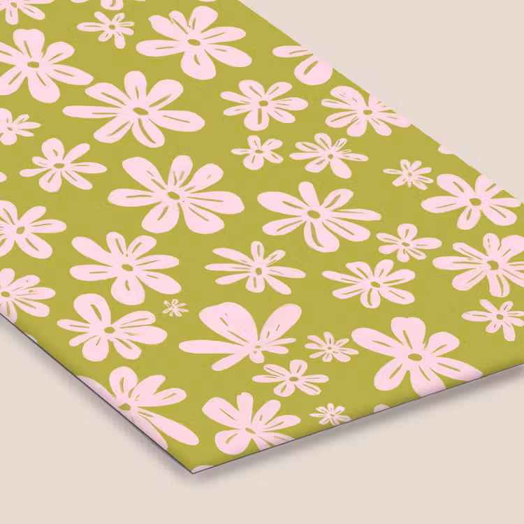 Bloemen - Roze - Getekend - Patroon fotolijst zwart zonder passe partout klein -zsfeer6