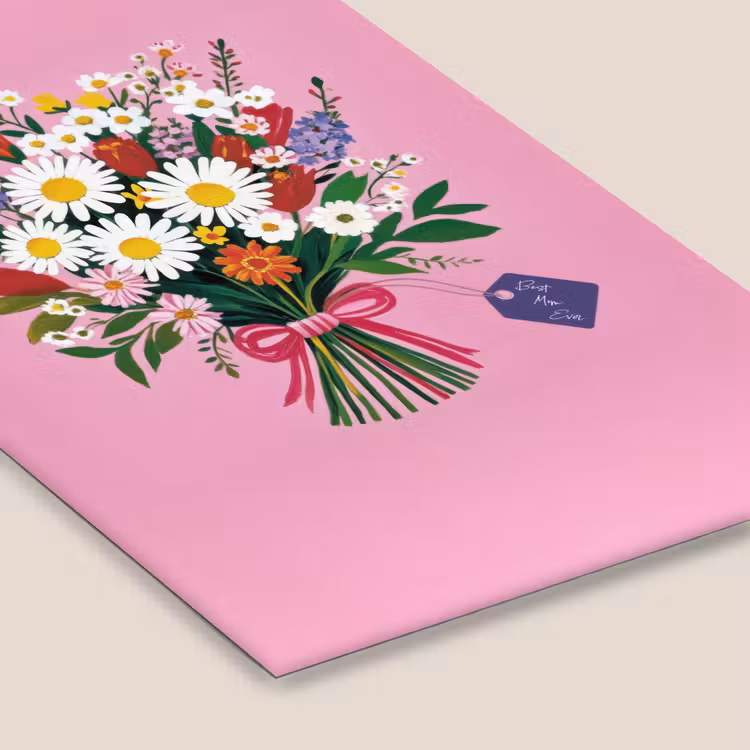 Bloemen - Quote - Kaartje - Kleurrijk fotolijst zwart zonder passe partout klein -zsfeer6
