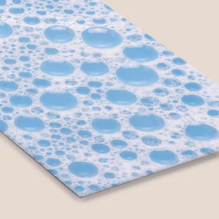 Schuim - Bubbels - Blauw fotolijst zwart zonder passe partout klein -zsfeer6