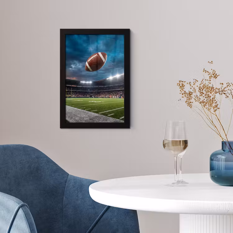 Football - Bal - Stadion - Sport fotolijst zwart zonder passe partout klein -sfeer4