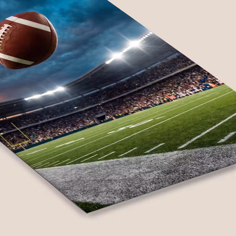 Football - Bal - Stadion - Sport fotolijst zwart zonder passe partout klein -zsfeer6