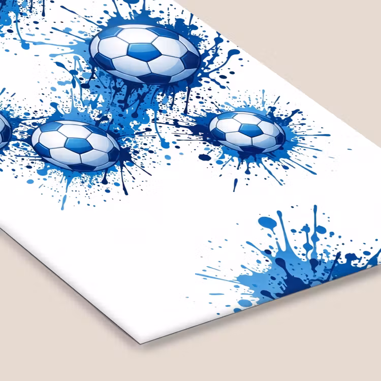 Voetballen - Verf - Sport - Blauw fotolijst zwart zonder passe partout klein -zsfeer6
