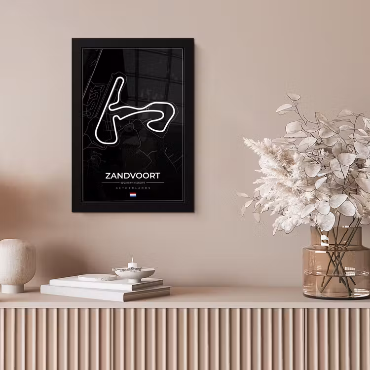Formule 1 - Circuit Zandvoort - Racebaan - Nederland - Circuit - Zwart fotolijst zwart zonder passe partout klein -sfeer5