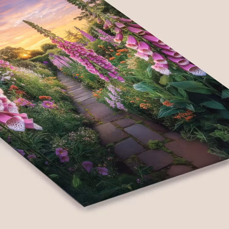 Vingerhoedskruid - Bloemen - Tuin fotolijst zwart zonder passe partout klein -zsfeer6