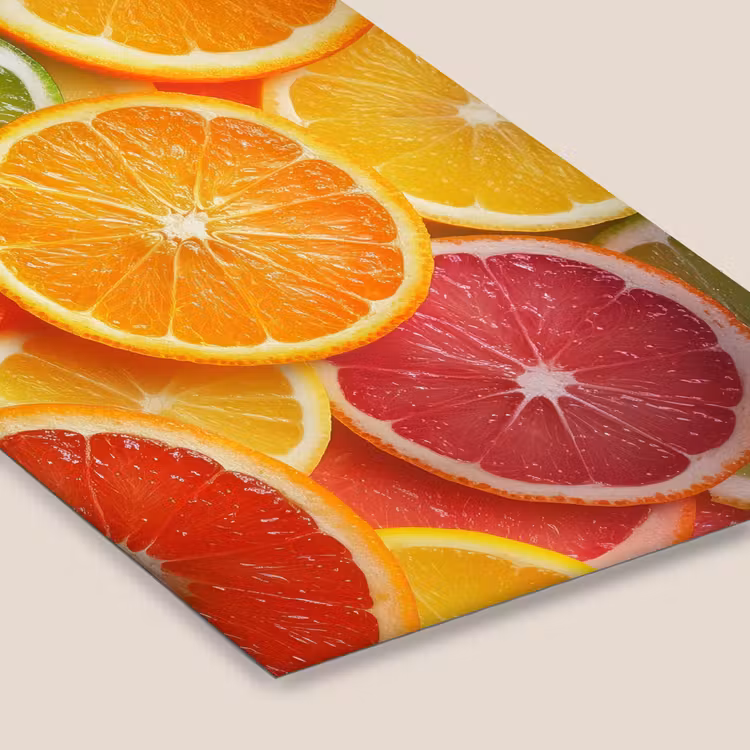 Fruit - Kleurrijk - Close up fotolijst zwart zonder passe partout klein -zsfeer6