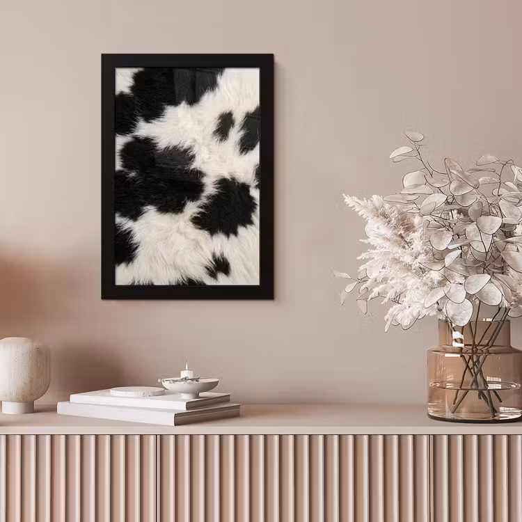 Bont - Textuur - Zwart - Wit fotolijst zwart zonder passe partout klein -sfeer5