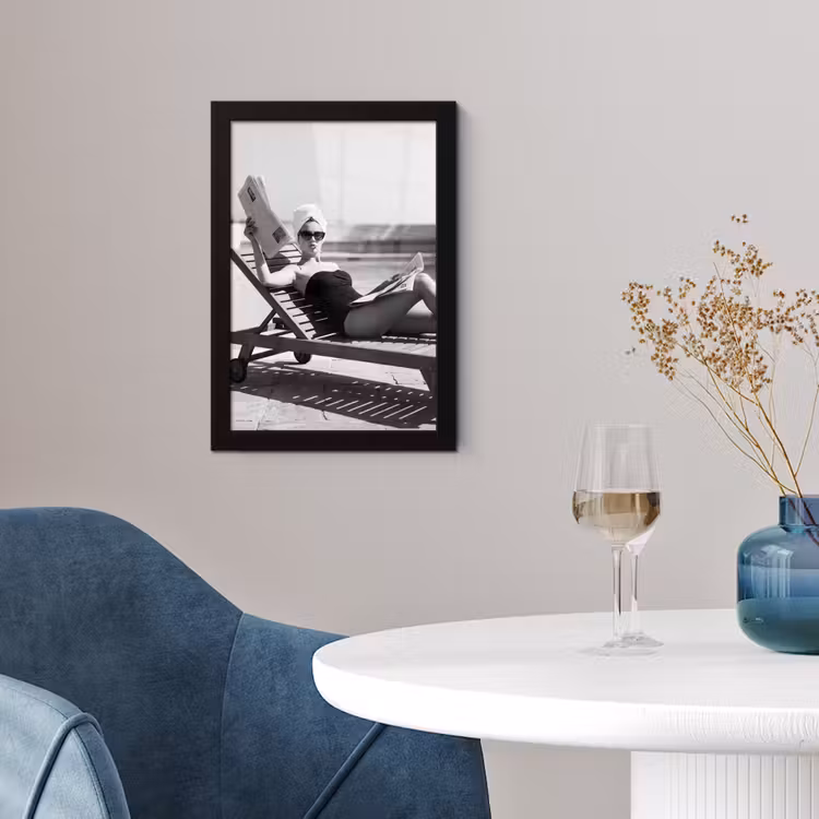 Glamour - Modern - Zwart - Wit fotolijst zwart zonder passe partout klein -sfeer4