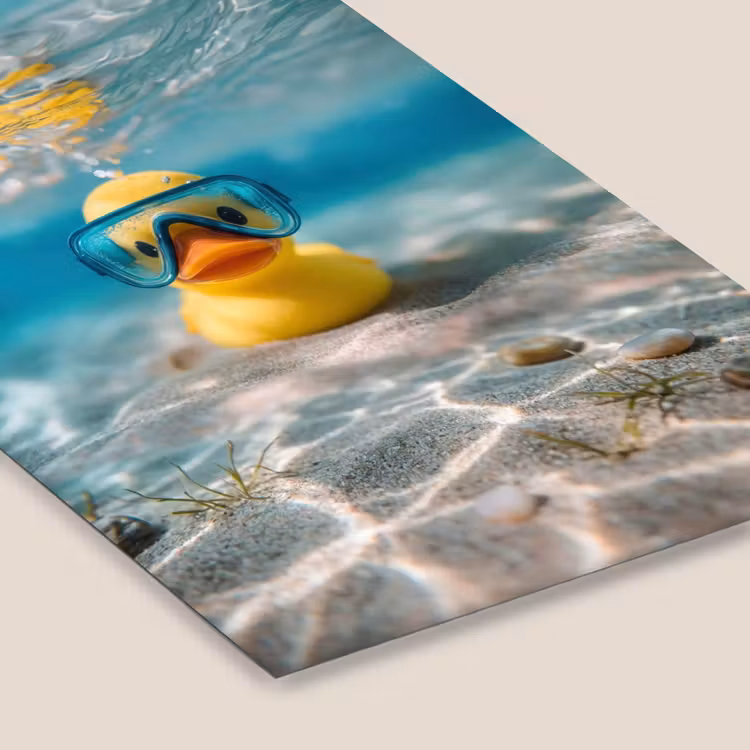 Duikbril - Eend - Water fotolijst zwart zonder passe partout klein -zsfeer6