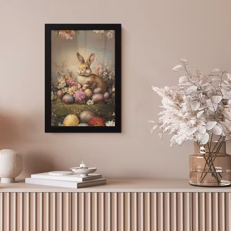 Haas - Stilleven - Bloemen fotolijst zwart zonder passe partout klein -sfeer5