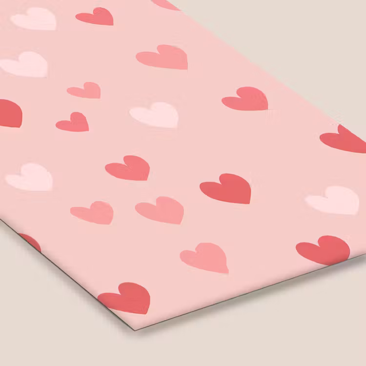 Hartjes - Patroon - Roze - Eenvoudig fotolijst zwart zonder passe partout klein -zsfeer6