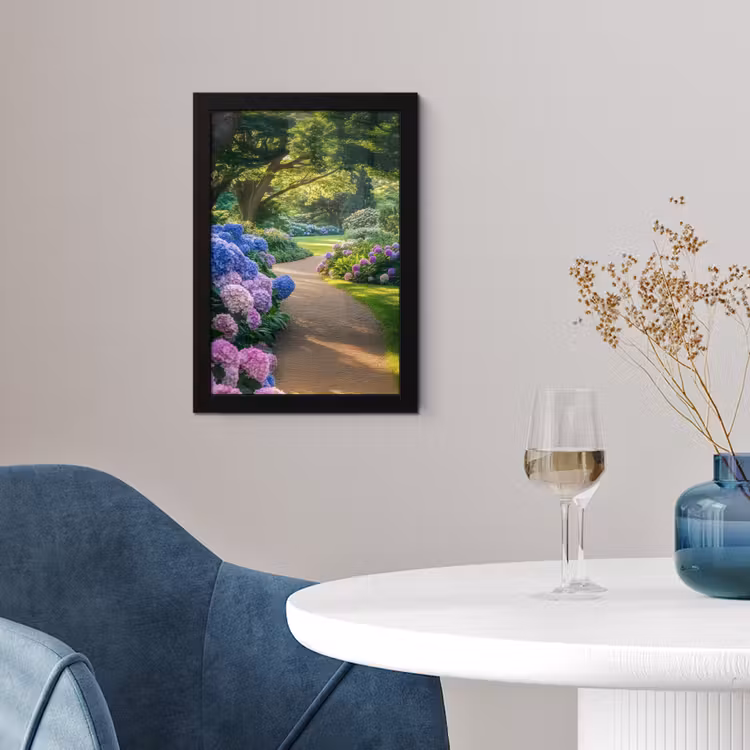 Hortensia- Park - Pad fotolijst zwart zonder passe partout klein -sfeer4