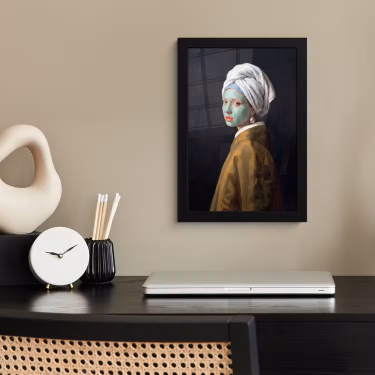 Iconisch - Modern - Kleurrijk fotolijst zwart zonder passe partout klein -sfeer1