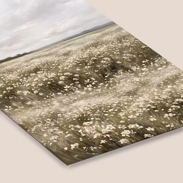 Illustratie - Landschap - Wit fotolijst zwart zonder passe partout klein -zsfeer6