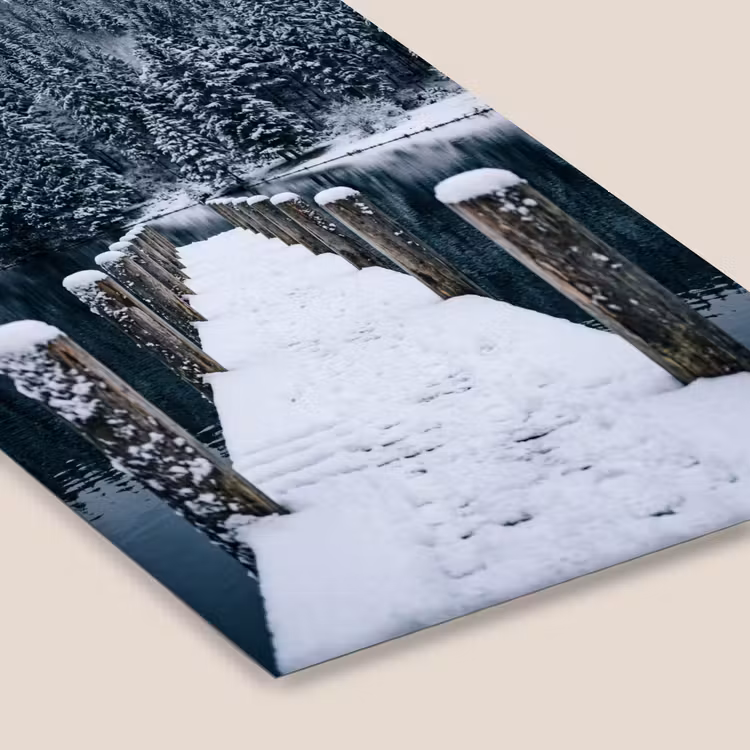 Steiger - Meer - Sneeuw - Bergen - Rustgevend fotolijst zwart zonder passe partout klein -zsfeer6