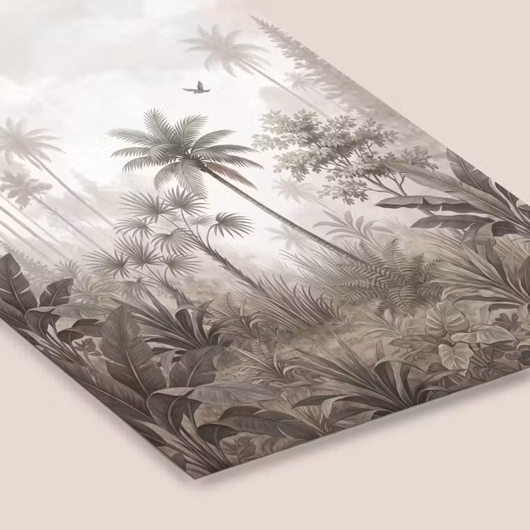 Jungle - Palmbomen - Natuur fotolijst zwart zonder passe partout klein -zsfeer6