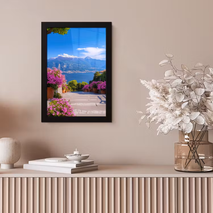 Lake Como - Italië - Landschap fotolijst zwart zonder passe partout klein -sfeer5