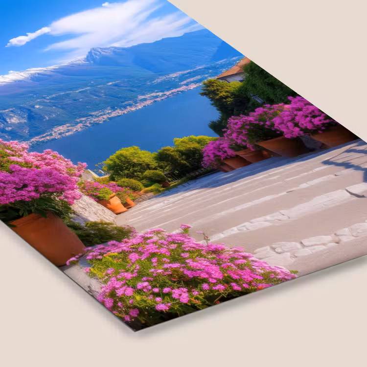 Lake Como - Italië - Landschap fotolijst zwart zonder passe partout klein -zsfeer6