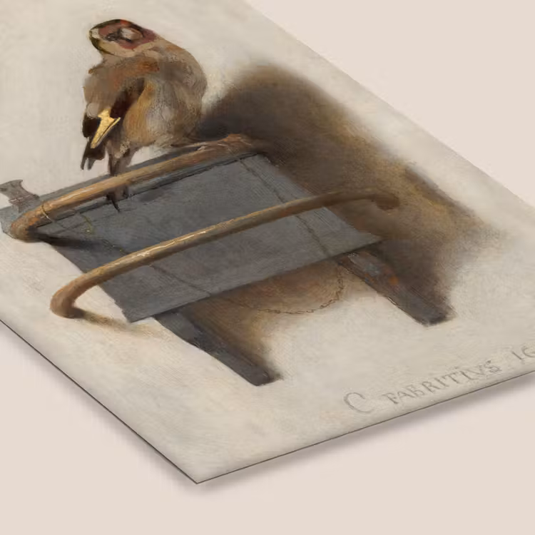 Puttertje - Oude Meester - Carel Fabritius fotolijst zwart zonder passe partout klein -zsfeer6