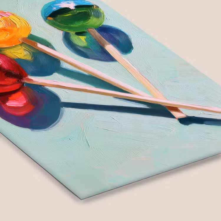 Lollys - Schaduw - Drie - Blauw fotolijst zwart zonder passe partout klein -zsfeer6