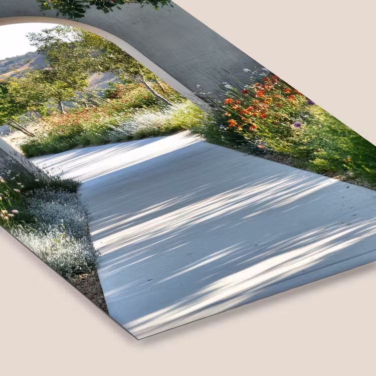Doorkijk - Pad - Beton - Landschap fotolijst zwart zonder passe partout klein -zsfeer6