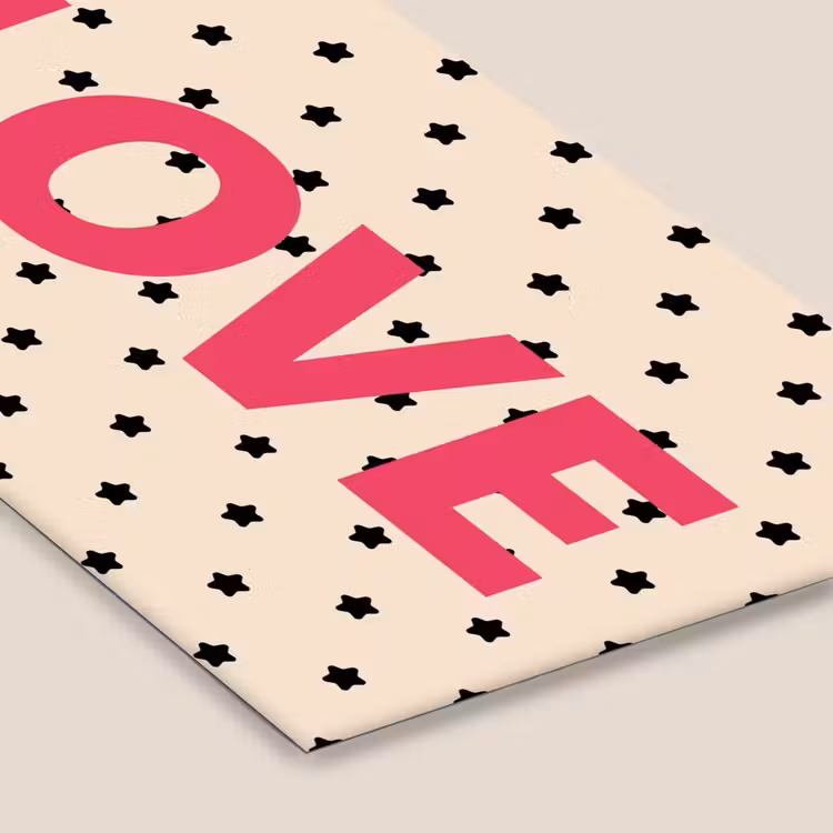 Love - Stippen - Roze fotolijst zwart zonder passe partout klein -zsfeer6