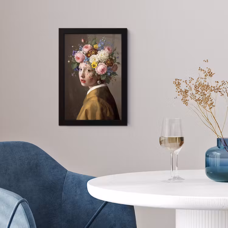 Meesterwerk -  Modern - Kleurrijk fotolijst zwart zonder passe partout klein -sfeer4